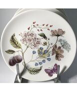 3 Salad Plates Grace Teaware Plums Butterfly Botanical New - €29,74 EUR