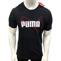Nwt Puma Msrp $40.99 Entwined Men&#39;s Black Crew Neck Short Sleeve T-SHIRT Size M - £15.04 GBP