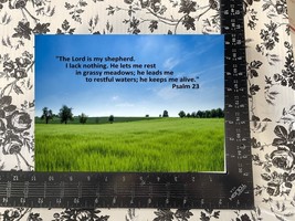 BIBLE VERSE SCRIPTURE &quot;THE LORD IS MY SHEPHERD...&quot;  Quote PHOTO 8.5X11 - $8.90