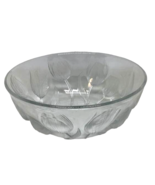 Spring Tulips Lenox Thick Glass Bowl Etched Embossed Teleflora Easter 7&quot;... - $16.78