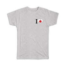 I Love Japan : Gift T-Shirt Flag Heart Crest Country Japanese Expat - £20.03 GBP