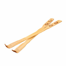 2 Pack Back Scratcher Massage Rollers Bamboo Therapeutic Backscratcher Long - $9.89