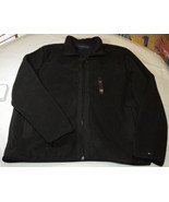 Mens Tommy Hilfiger XLT TALL Fleece zip up jacket long slv 78A8546 black... - £68.81 GBP