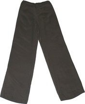 NWT DANA BUCHMAN Silk dress pants slacks trousers XS career designer Cocoa - $59.99