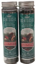 2 Scentsicles O Christmas Tree Smell Fresh Cut 6 Count Scented Ornaments &amp; Hooks - $16.82