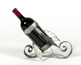 Wine Barrel Ring Bottle Holder - The Rocket - Made from salvaged CA wine... - £103.11 GBP