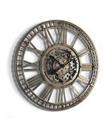 Large Prestige European-Style Metallic Gear Wall Clock Retro Creative Clock - $414.81