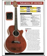 Takamine EF-261SAN + Tacoma EM0E7 acoustic guitar review article with specs - £3.16 GBP