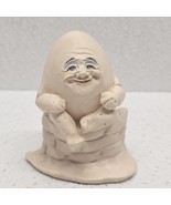 Vintage 1994 ALLYSON NAGEL 3&quot; Egg Figure Humpty Dumpty Sat On A Wall - $19.70