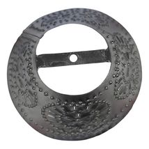 3 Chandelier Shades in Smokey black Tin image 2