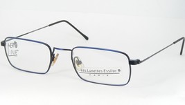 Vintage AEROLINE Les Lunettes Essilor 846 35501 Bleu/Noir Lunettes 49-19-140 - £38.02 GBP