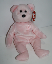 Ty Beanie Baby 2003 Cure Pink Bear 8&quot; Breast Cancer Awareness Soft Toy S... - $10.95