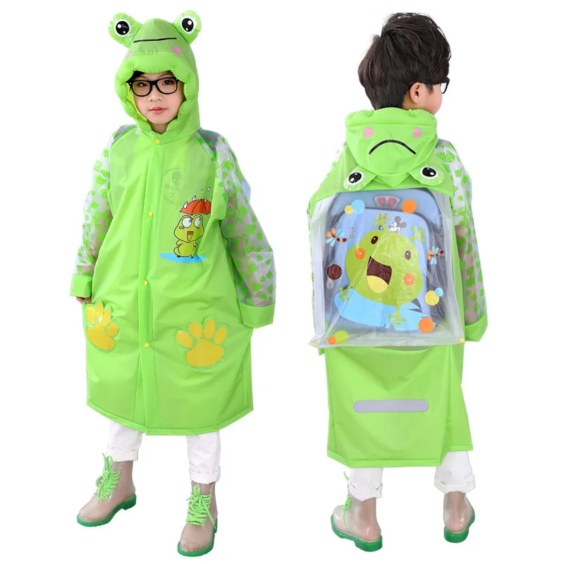 Fashion Children Kids Raincoat Girls Boys Rain Coat Trench Poncho Jacket Outdoor - £88.41 GBP