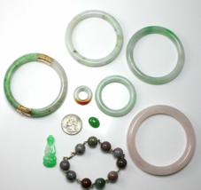 Vintage MULTI-COLORED Jade Mixed Lot - £832.22 GBP
