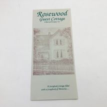 Rosewood Guest Cottage Bed & Breakfast Inn Brochure Eureka Springs AR - $127.27 MXN Rosewood Guest Cottage Bed & Breakfast Inn Brochure Eureka Springs AR - $127.27 MXN