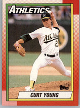 1990 Topps 328 Curt Young  Oakland Athletics - £0.77 GBP