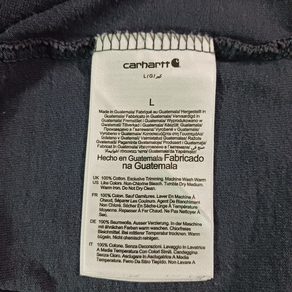 Carhartt K87 BLS Loose Fit Men's Large Blue Cotton Short Sleeve Crewneck T-Shirt Item image 14