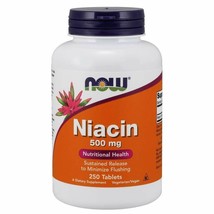 NOW Supplements, Niacin (Vitamin B-3) 500 mg,  Sustained Release, Nutrit... - $21.80