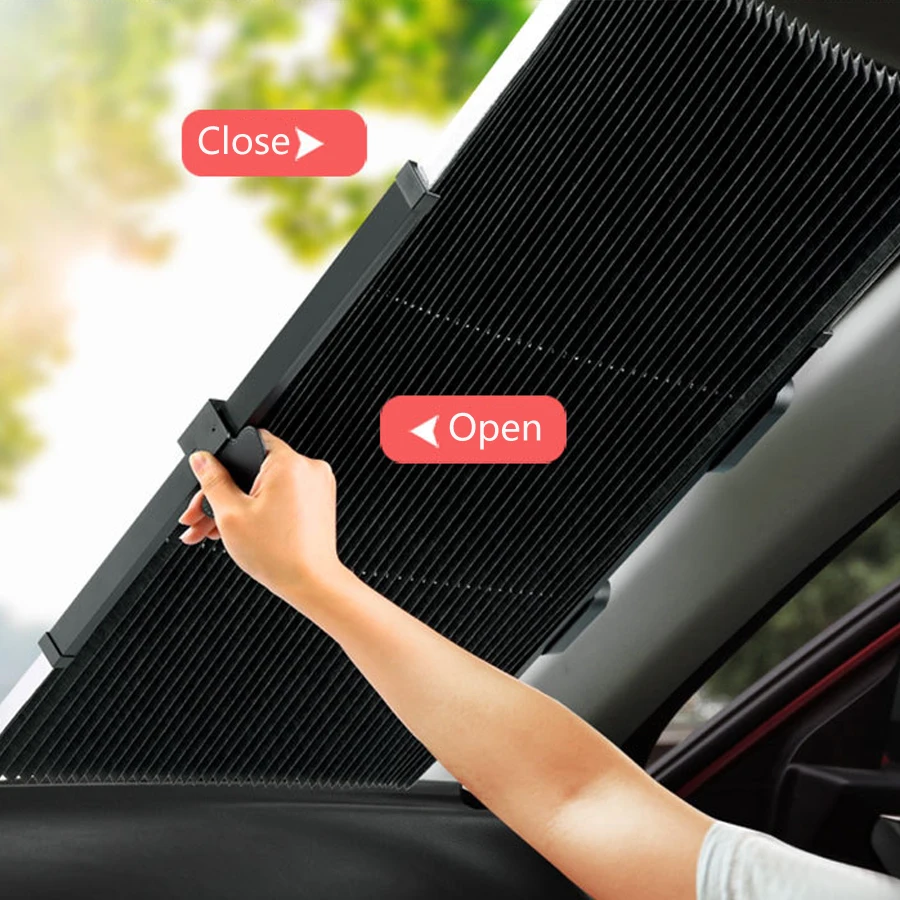 Auto Car Retractable Sunshade Sun Insulation Block Retractable Windshield  Sun - £15.25 GBP+