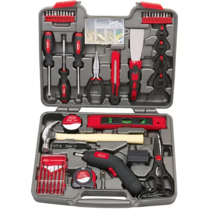 Apollo Tools DT8422 144-Piece Household Tool Kit    Hand Tool Sets Home,Bicycle, - £90.77 GBP