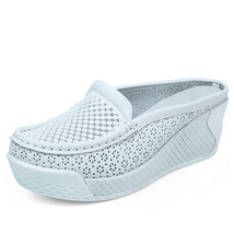 Women Summer Casual SlingbaHigh Heels Sliding Shoes for Women Mesh Woman Platfor - £38.86 GBP
