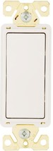 Eaton 7621W-BOX Commercial Grade Decorator Switch, White, Box, 20 Amps, 120/277V - £7.07 GBP