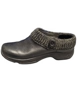 Dansko Kenzie Clog Shoes Womens Size 9.5 Black Leather Knit Lining 54080... - £24.17 GBP