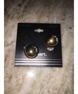 Kmart Gold Color Ball Fashion Clip On Earlings-Brand New-SHIPS N 24 HOURS - €16,02 EUR