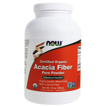 Now Certified Organic Acacia Fiber Powder, 12 Ounces - £13.04 GBP