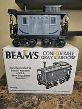 Vintage Jim Beam&#39;s Confederate Gray Caboose EMPTY Whiskey Train Decanter w/ Box - £33.24 GBP