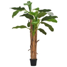 vidaXL Large Artificial Banana Tree Wooden Stems Green Decor Plant Home - $145.49