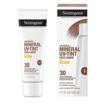 Neutrogena Purescreen+™ Mineral UV Tint Face Liquid Sunscreen DEEP Exp. 07/2024 - $14.35