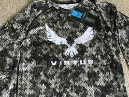 Virtus Outdoor Camouflage Mens GREEN MED Virtek Quick Dry, Soft &amp; Durable Shirt - £44.74 GBP