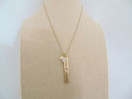 Inspired Life Gold Tone &quot;Wild at Heart&quot; Charm Pendant Necklace E698 - £7.88 GBP