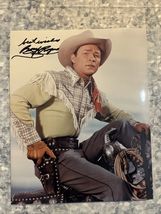 Roy Rogers Original Autograph 8 X 10 Type 1 Photograph Happy Trails - $99.00