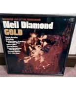 Neil Diamond Gold  LP Vinyl Record Sleeve only Professional Framed - $105.32 CAD