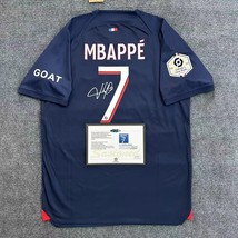 Kylian Mbappe SIGNED Signature PSG 23/24 Home Signature Shirt/Jersey COA - £99.64 GBP