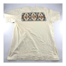 Pendleton Tshirt Mens Medium Cream Ivory Short Sleeved Pullover Aztec Pr... - $161.22 MXN