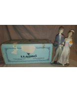 LLADRO #1404 MATRIMONY BRIDE &amp; GROOM WEDDING DAY FIGURINE w/ Box - £121.89 GBP