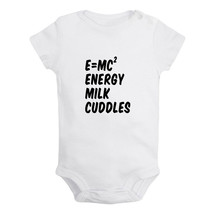 Energy Milk Cuddles Funny Bodysuit Baby Romper Infant Kids Short Jumpsuit Outfit - £8.34 GBP