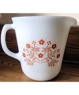 Vintage Pyrex Creamer Summer Impressions Brown Floral Flowers Milk Glass... - €6,29 EUR