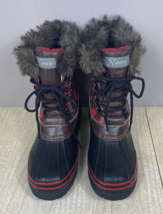 Women&#39;s Natural Reflections Lumber Jill Red Plaid Snow/Duck Boots Size 11 - £37.04 GBP