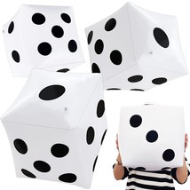 3 Pack 13 Inch Jumbo Inflatable Dice,Fun Giant Large Inflatable Dice For... - £15.97 GBP