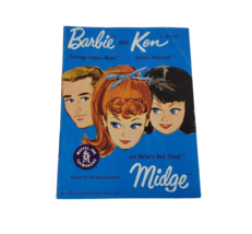 Vintage 1962 Mattel Barbie Ken Midge Mini Fashion Booklet Brochure Book Catalog - $23.75