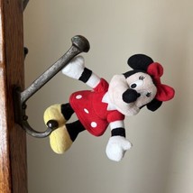 Disney Parks Minnie Red Dress Minnie Mouse 6&quot; Plush Magnetic Hands Feet - $14.84