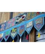 Indian Vintage Door Valances Toran Wall Hanging Patchwork Embroidered Do... - $343.64 MXN+