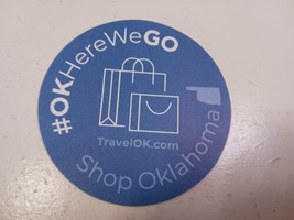 Shop Oklahoma #OK Here We Go Sticker Decal - £0.78 GBP