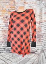 Victorias Secret Medium Thermal Sleep Shirt Gown Buffalo Check Red Black Plaid - $24.74