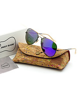 Top Brand Name Aviator Sunglasses Retro 3025 Large Metal Glass Purple Mi... - $19.99