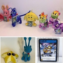 Neopets Collector Rare &amp; Limited Edition LOT OF 6 Series 1,4 W/NEW Code &amp; 2+Card - £157.05 GBP